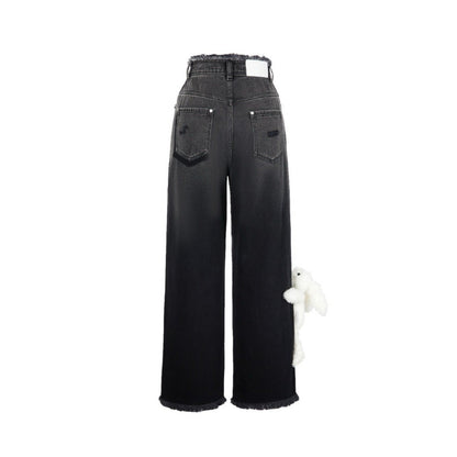 13DE MARZO Doozoo Faded Trousers Black