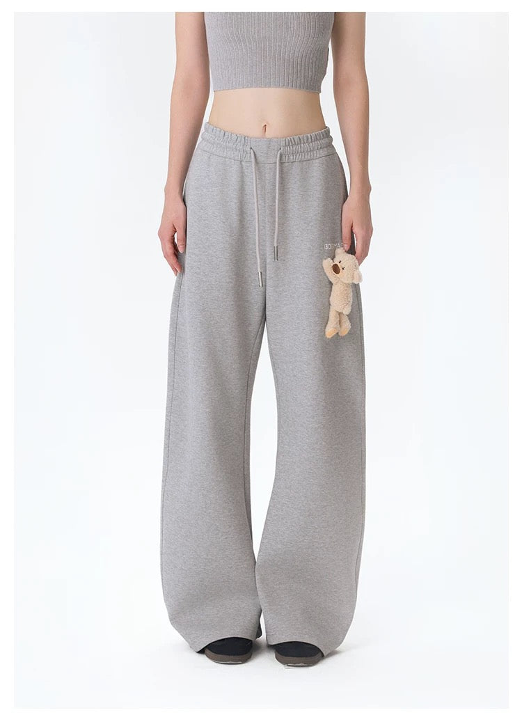 13DE MARZO Casual Bear Blade Sweatpants Grey