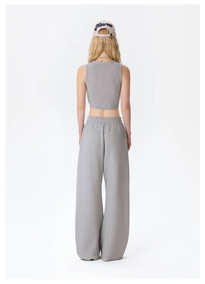 13DE MARZO Casual Bear Blade Sweatpants Grey