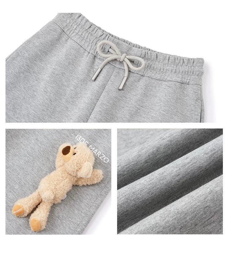 13DE MARZO Casual Bear Blade Sweatpants Grey