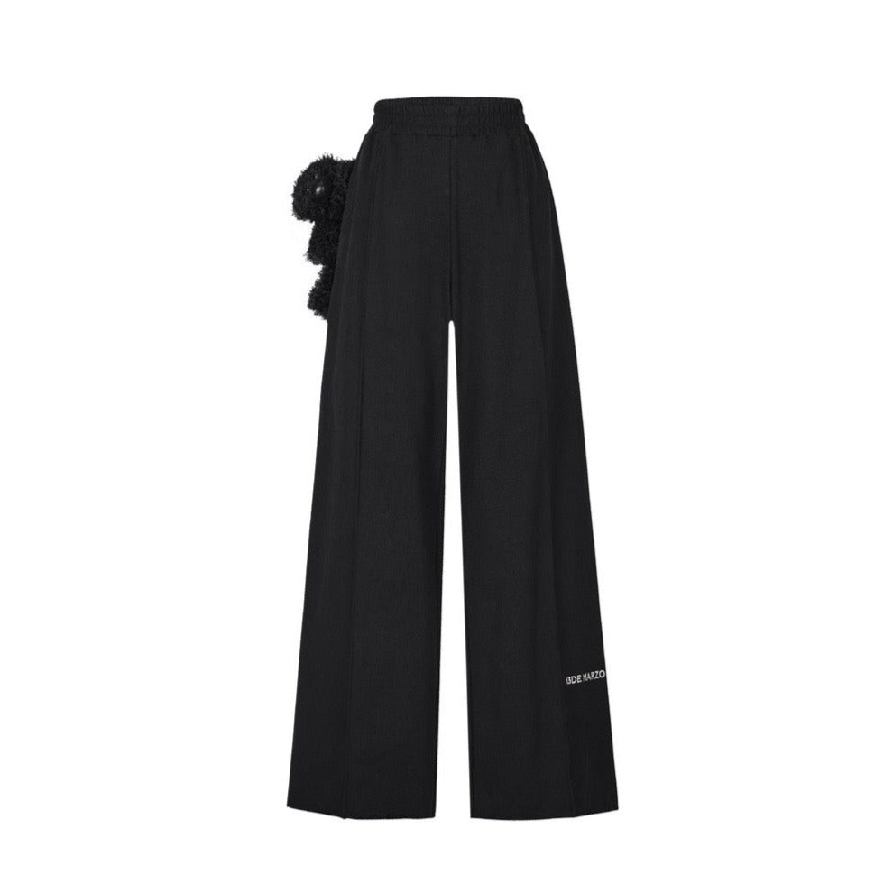 13DE MARZO Long Casual Pants Black