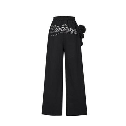 13DE MARZO Long Casual Pants Black