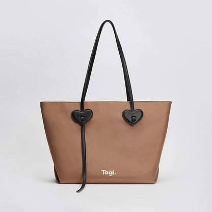 Tagi Happy Tote Bag Brown Almonds