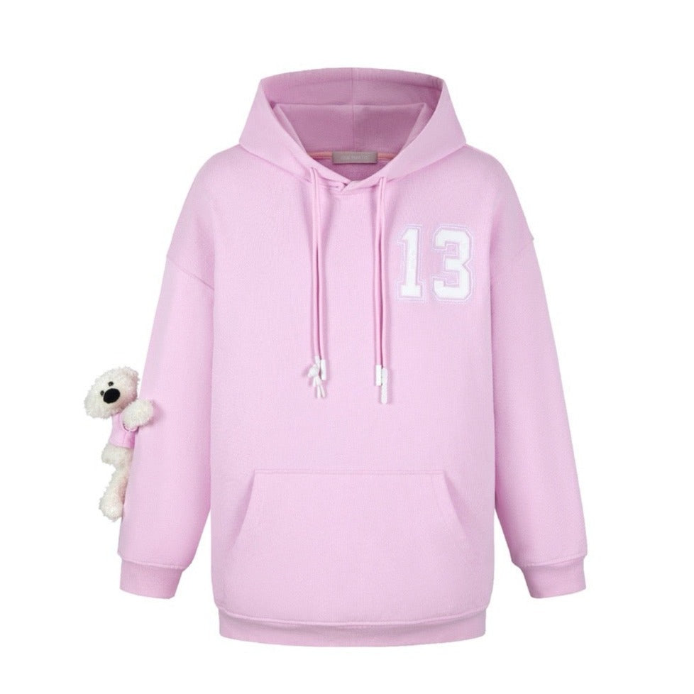 13DE MARZO Doozoo Silica Logo Hoodie Pink – Fixxshop