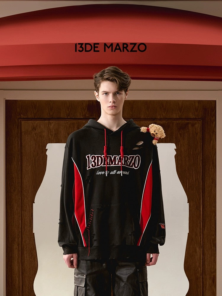 13DE MARZO x Coca-Cola Bear Logo Hoodie Black