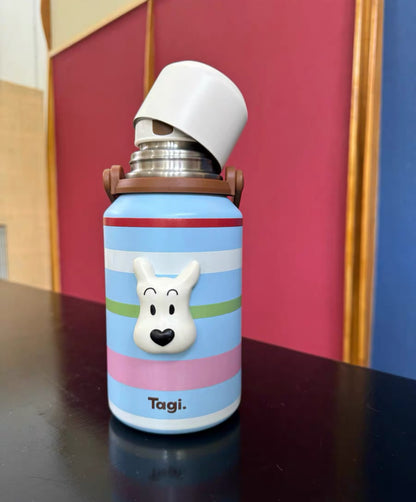 Tagi Haha Portable Vacuum Water Bottle Seasalt Stripes