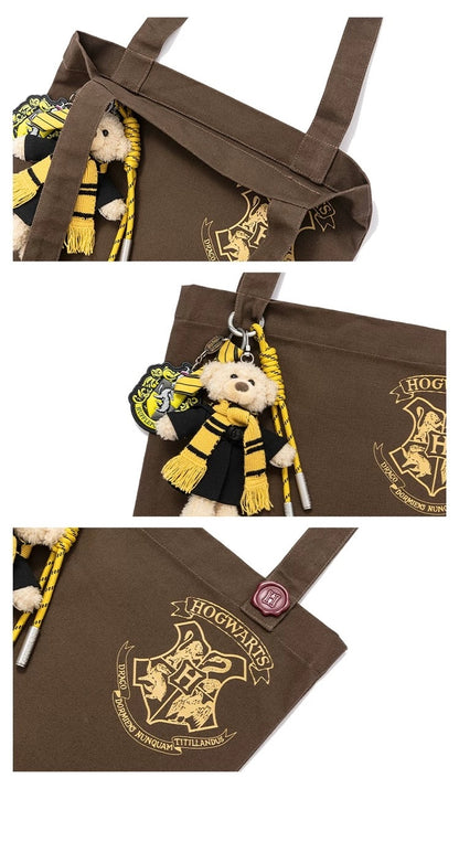 Harry Potter × 13DE MARZO Hogwarts Four Houses Bear Bag