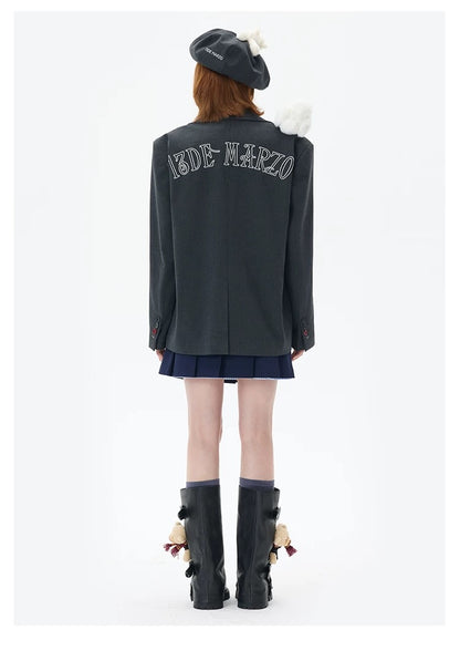 Harry Potter × 13DE MARZO Hedwig Hogwarts Offer Bear Beret Dark Grey