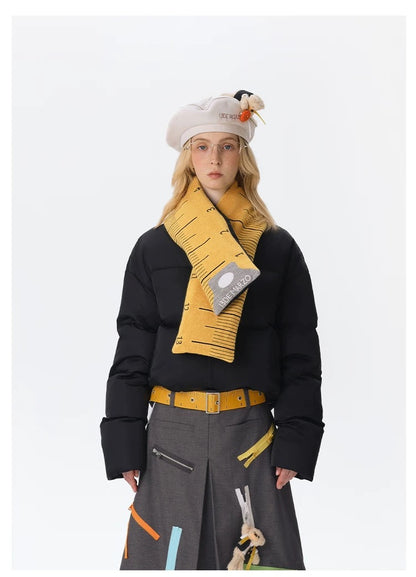 13DE MARZO Tailor Bear Ruler Down Jacket Black