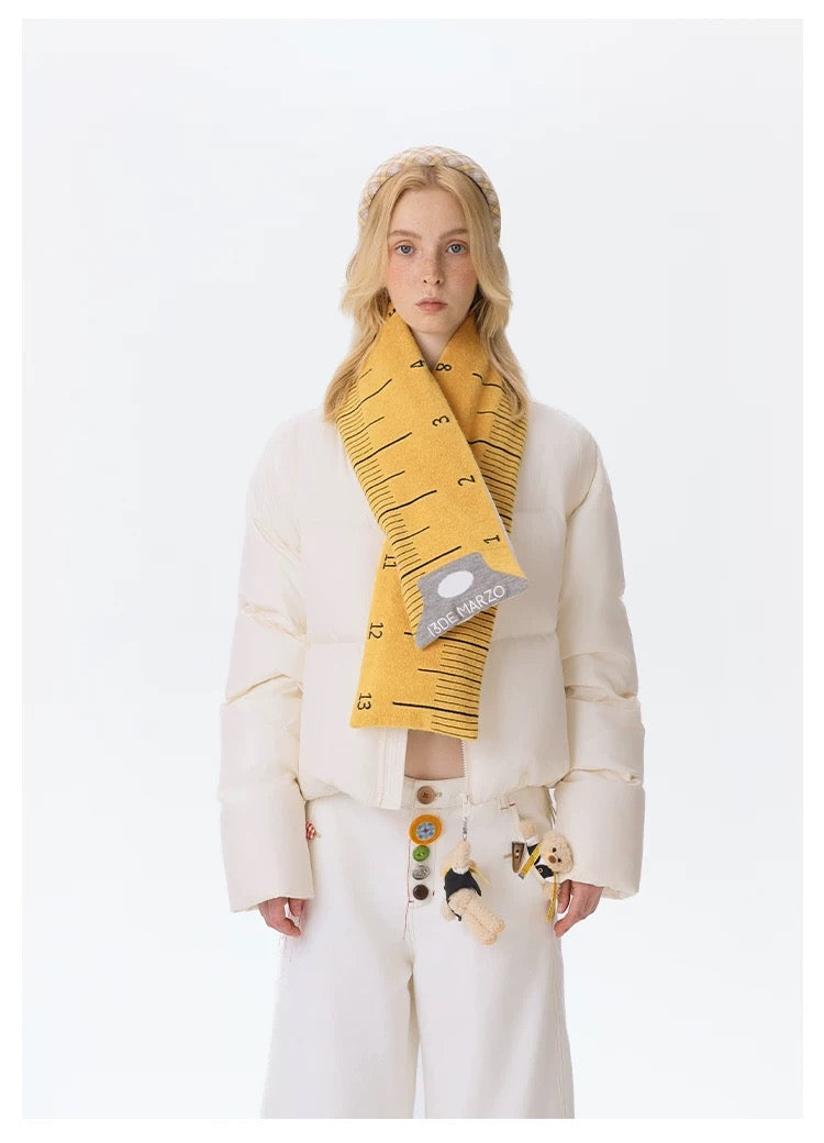 13DE MARZO Tailor Bear Ruler Down Jacket Beige