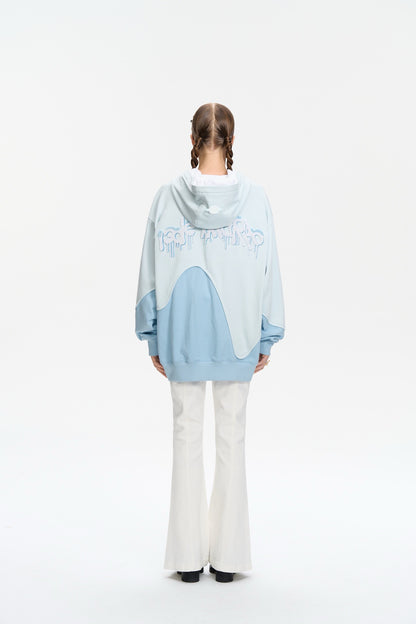 13DE MARZO Doozoo Melt Ice-Cream Hoodie Blue