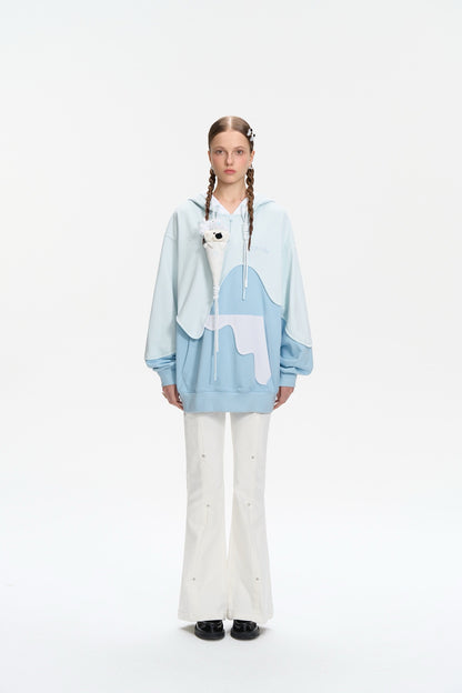 13DE MARZO Doozoo Melt Ice-Cream Hoodie Blue