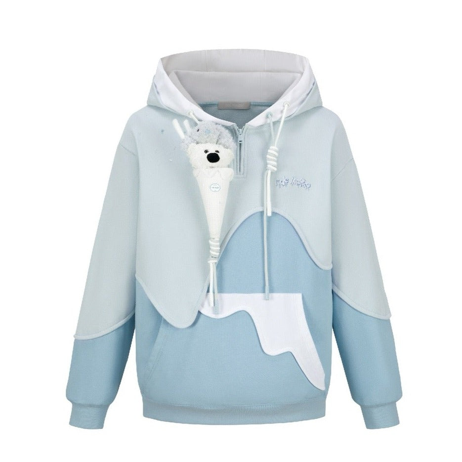 13DE MARZO Doozoo Melt Ice-Cream Hoodie Blue