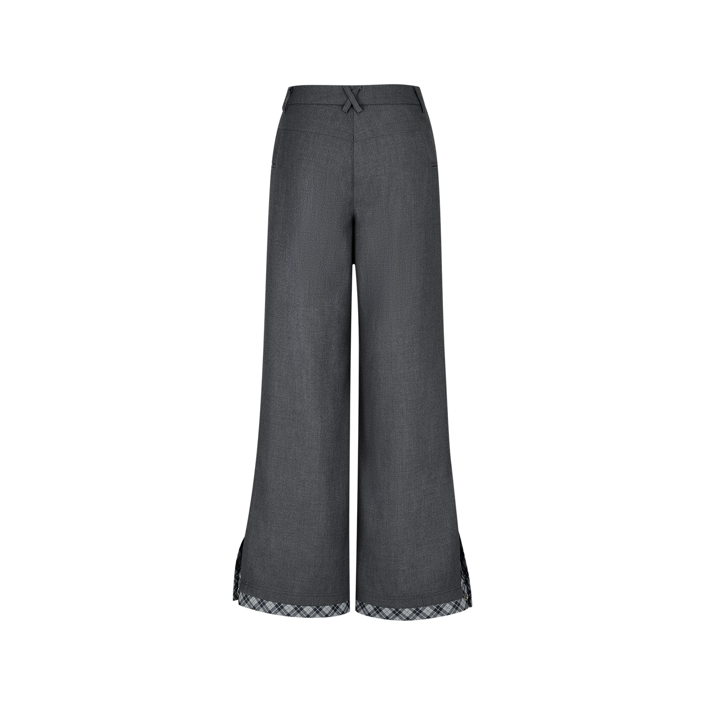 13DE MARZO Patchwork Suit Pants Grey