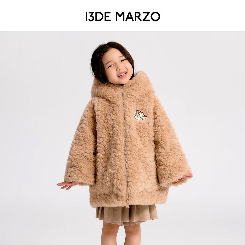 13DE MARZO BabyBear Zip Coat Khaki