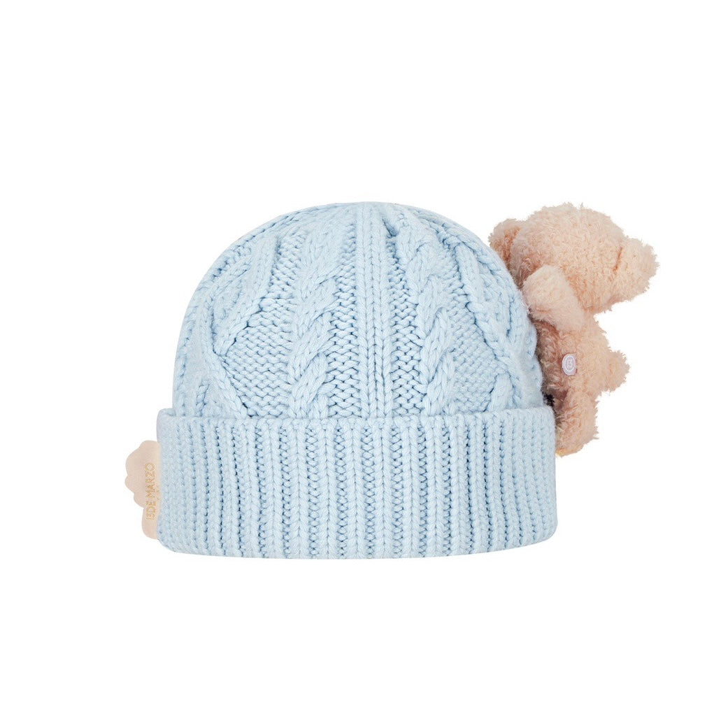 13DE MARZO BabyBear Weave Beanie Blue