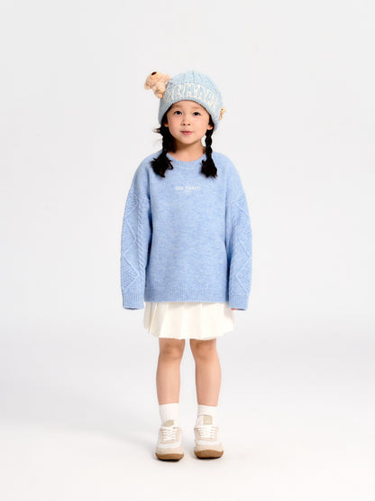 13DE MARZO BabyBear Weave Sweater Blue