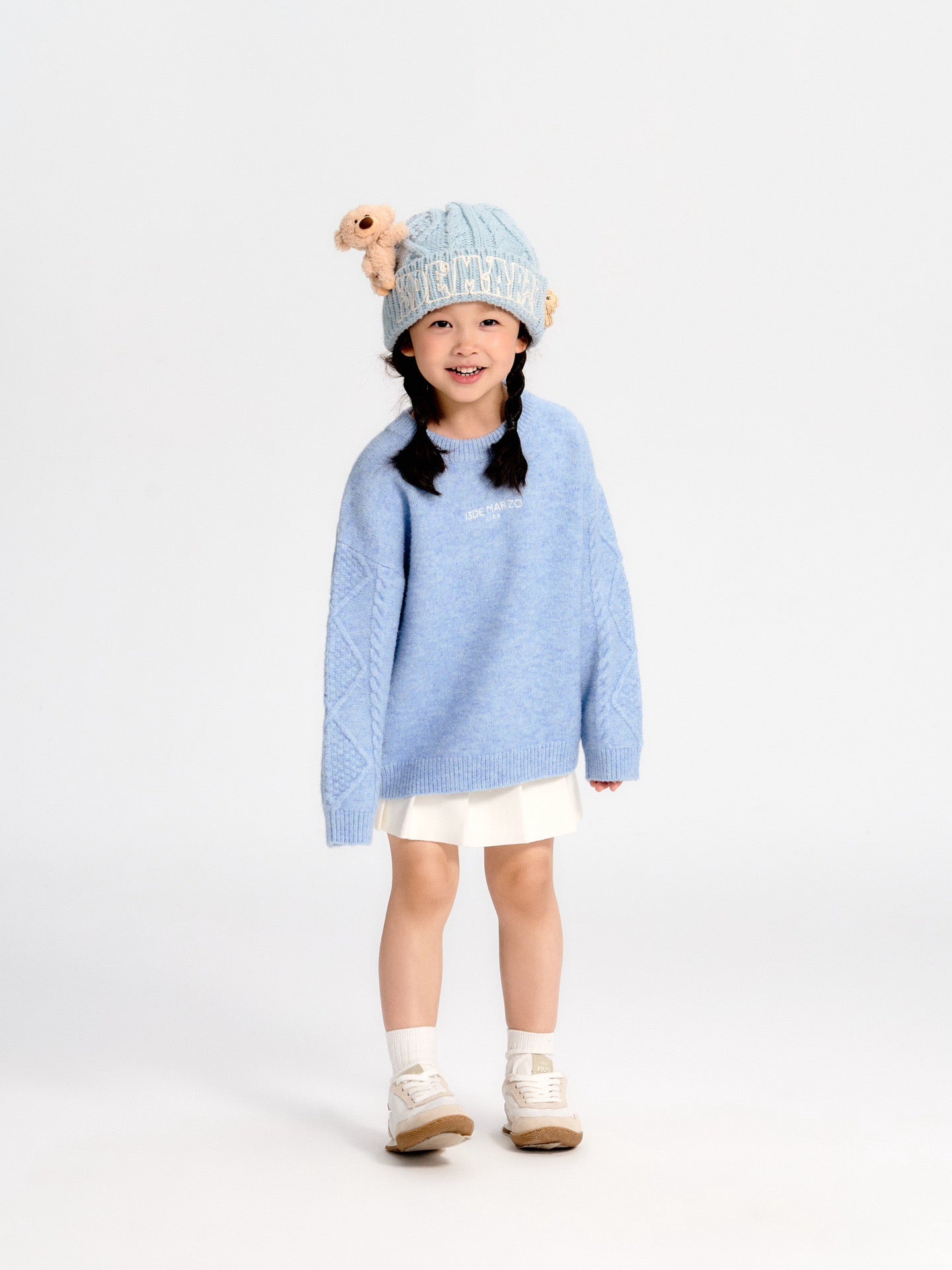 13DE MARZO BabyBear Weave Sweater Blue