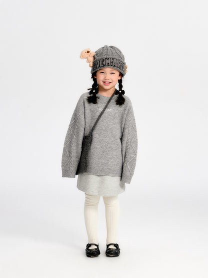 13DE MARZO BabyBear Weave Sweater Gray