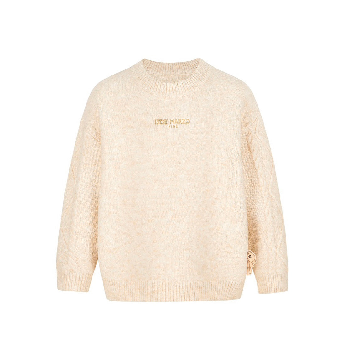 13DE MARZO BabyBear Weave Sweater Beige