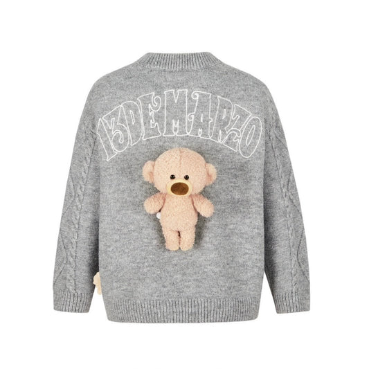 13DE MARZO BabyBear Weave Sweater Gray