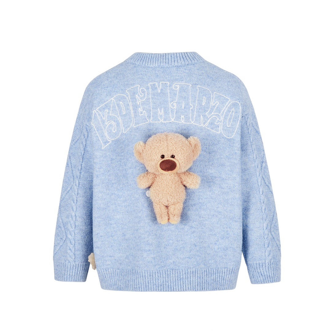 13DE MARZO BabyBear Weave Sweater Blue