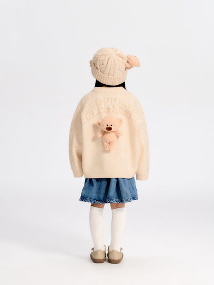 13DE MARZO BabyBear Weave Sweater Beige