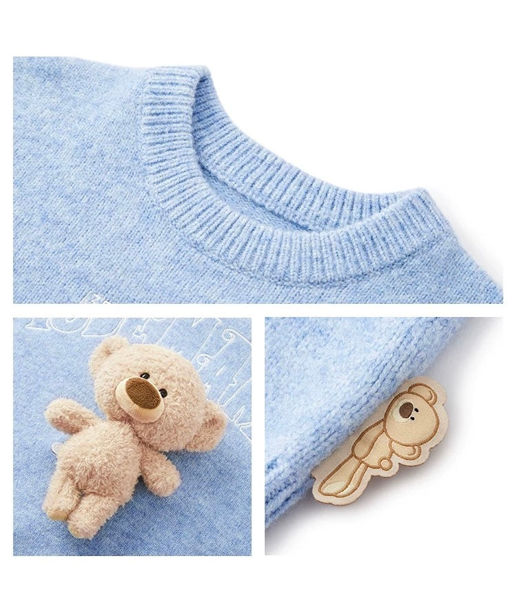 13DE MARZO BabyBear Weave Sweater Blue