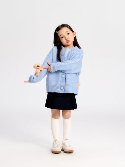 13DE MARZO BabyBear Knit Cardigan Blue