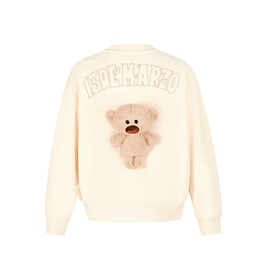 13DE MARZO BabyBear Crewneck Sweater Beige