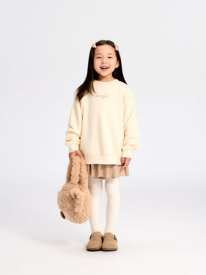 13DE MARZO BabyBear Crewneck Sweater Beige