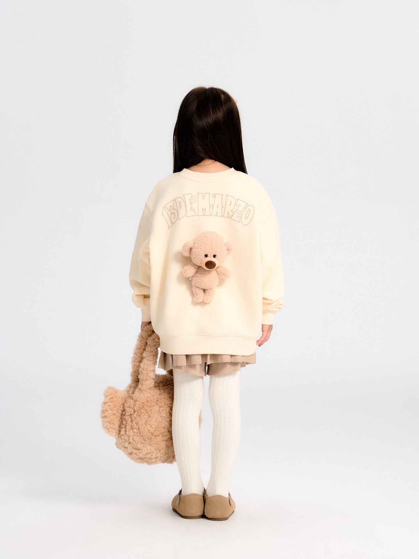 13DE MARZO BabyBear Crewneck Sweater Beige