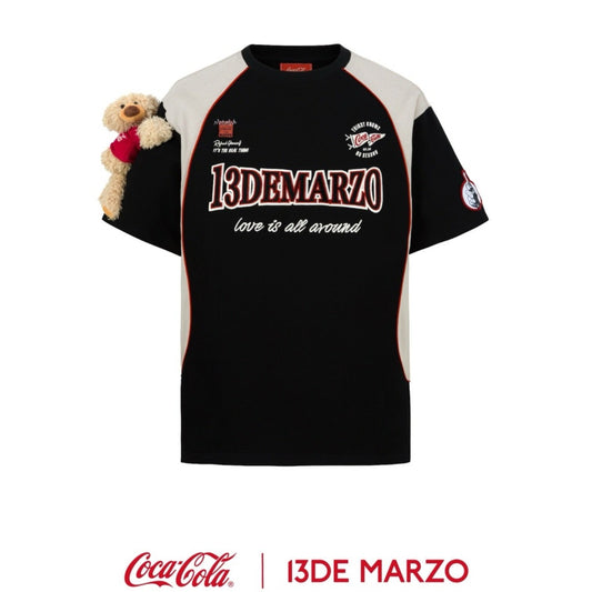 13DE MARZO x Coca-Cola Bear Racing T-shirt Black
