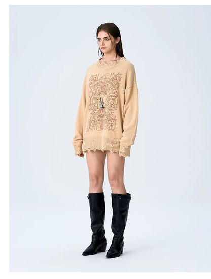 Charlie Luciano 'Snow White' Tassel Sweater