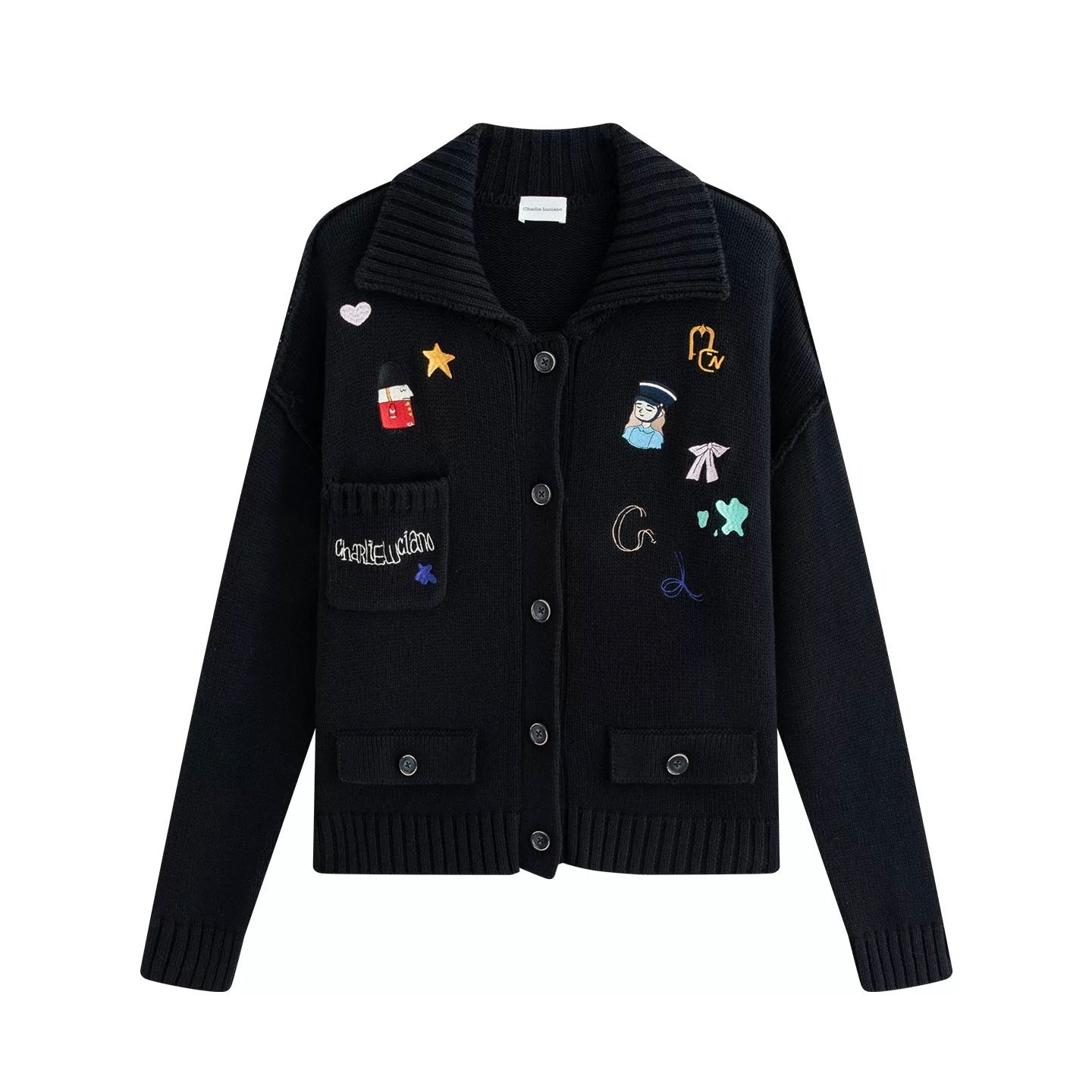 Charlie Luciano x Nutcracker Embroidered Knit Cardigan