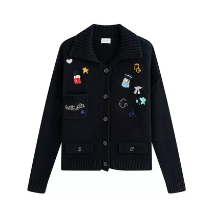 Charlie Luciano x Nutcracker Embroidered Knit Cardigan