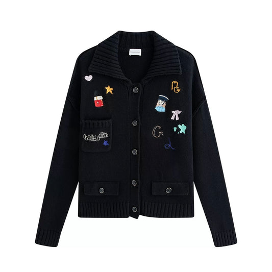 Charlie Luciano x Nutcracker Embroidered Knit Cardigan