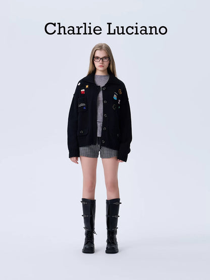 Charlie Luciano x Nutcracker Embroidered Knit Cardigan