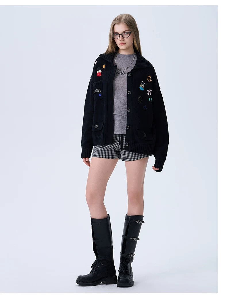 Charlie Luciano x Nutcracker Embroidered Knit Cardigan