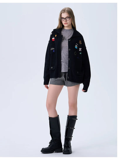 Charlie Luciano x Nutcracker Embroidered Knit Cardigan