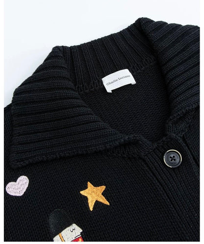 Charlie Luciano x Nutcracker Embroidered Knit Cardigan
