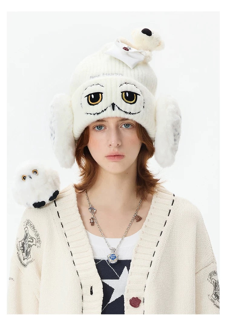 Harry Potter × 13DE MARZO Hedwig Hogwarts Offer Bear Beanie