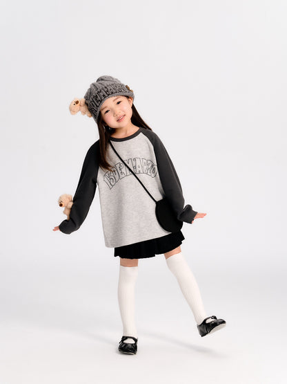 13DE MARZO BabyBear Raglan T-shirt Gray