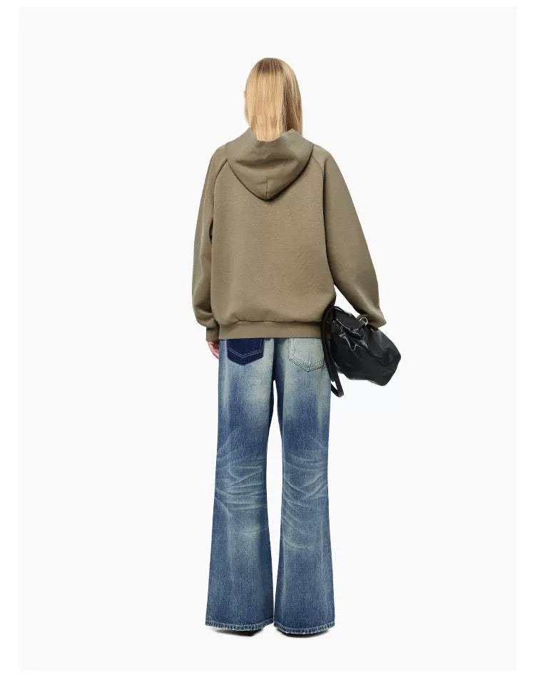 Ann Andelman Dark Brown Puppy Print Hoodie