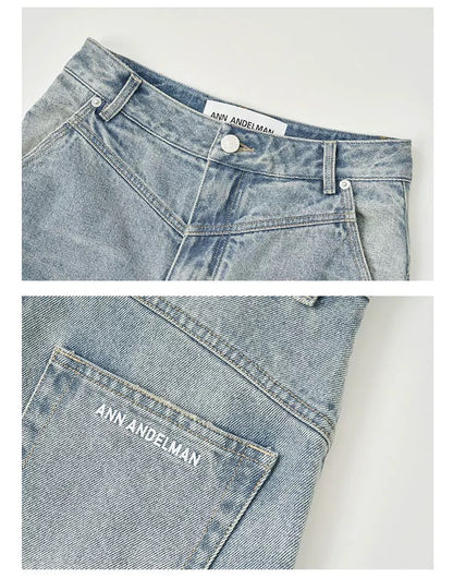 Ann Andelman Blue Loose-fitting Washed Balloon Pants