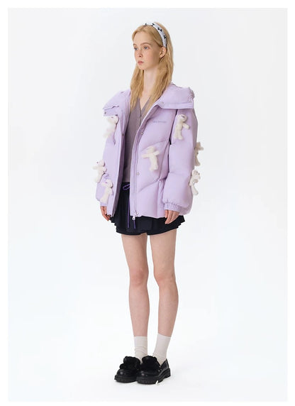 13DE MARZO Doozoo Full Down Jacket Purple