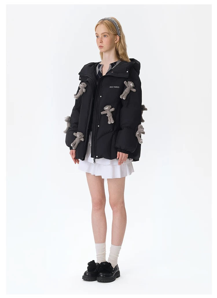 13DE MARZO Doozoo Full Down Jacket Black