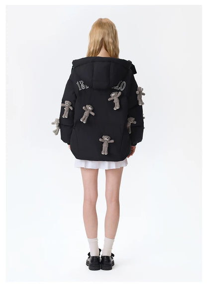 13DE MARZO Doozoo Full Down Jacket Black