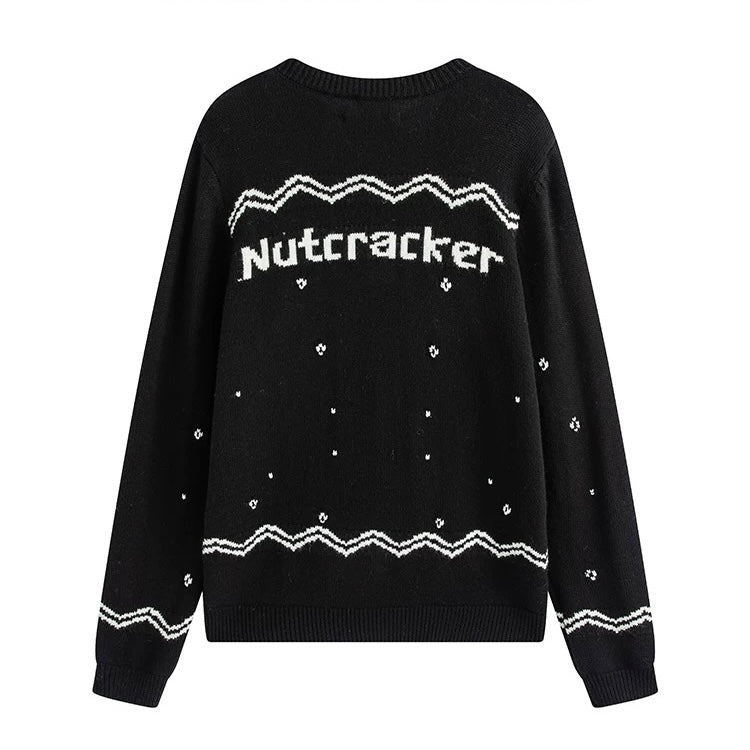 Charlie Luciano x Nutcracker Logo Doll Cardigan Black