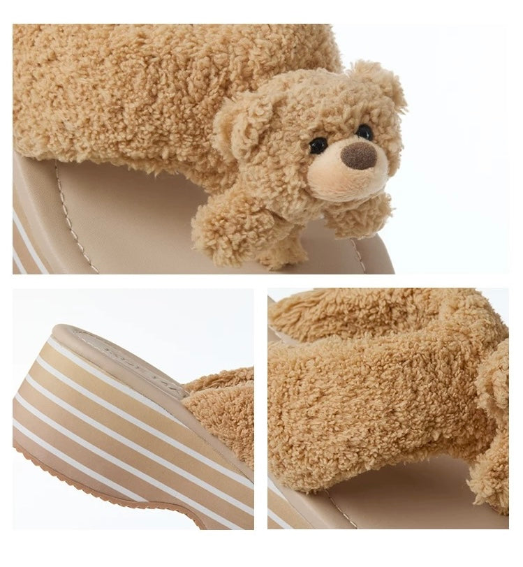 13DE MARZO Doozoo Platform Sandals Almond